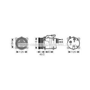 компресор за климатик AVA QUALITY COOLING VWAK303