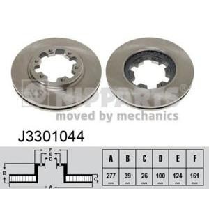 спирачен диск NIPPARTS J3301044
