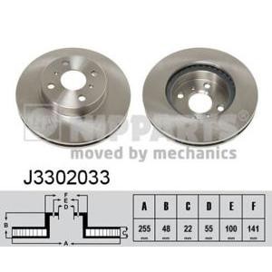 спирачен диск NIPPARTS J3302033