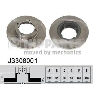 спирачен диск NIPPARTS J3308001