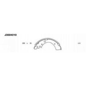 комплект спирачни челюсти NIPPARTS J3504010