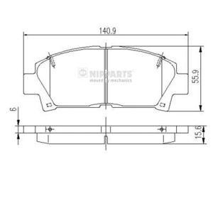 накладки NIPPARTS J3602063
