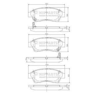 накладки NIPPARTS J3602064