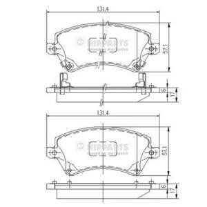 накладки NIPPARTS J3602101