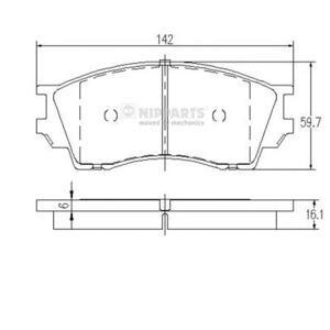 накладки NIPPARTS J3603040