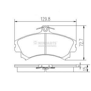 накладки NIPPARTS J3605036