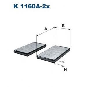 филтър купе FILTRON K1160A-2x