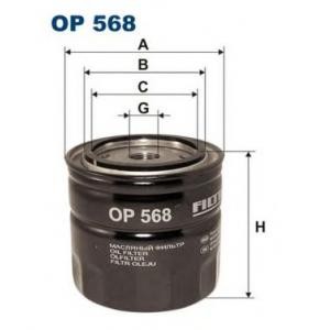 маслен филтър; маслен филтър, ръчна трансмисия FILTRON OP568