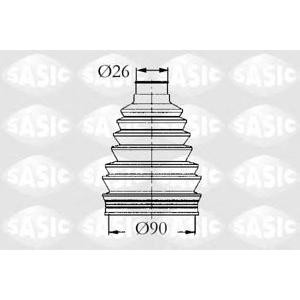 комплект маншон за каре SASIC 4003441