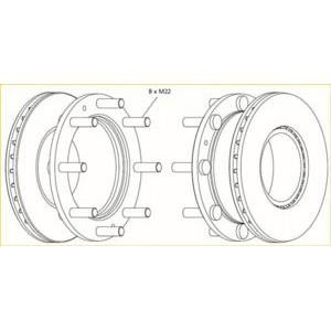 спирачен диск BERAL BCR308A