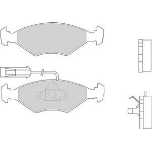 накладки DURON DBP230912 