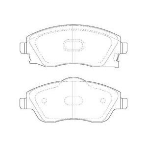накладки DURON DBP251424 