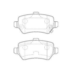 накладки DURON DBP251521 