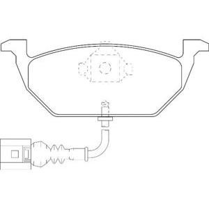 накладки DURON DBP391398 
