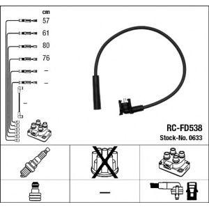 кабели за свещи - комплект запалителни кабели NGK 0633 