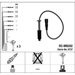 кабели за свещи - комплект запалителни кабели NGK 0737 