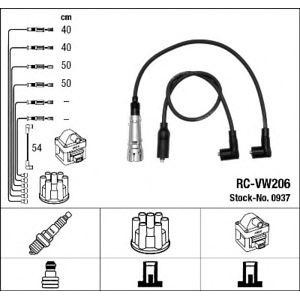 кабели за свещи - комплект запалителни кабели NGK 0937 
