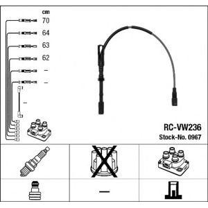 кабели за свещи - комплект запалителни кабели NGK 0967 