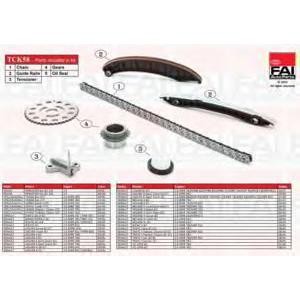комплект ангренажна верига FAI AutoParts TCK58