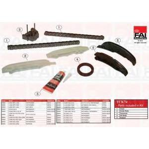 комплект ангренажна верига FAI AutoParts TCK74 