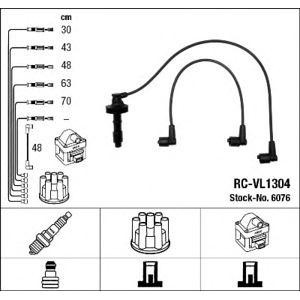 кабели за свещи - комплект запалителни кабели NGK 6076 