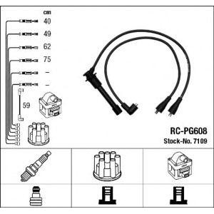 кабели за свещи - комплект запалителни кабели NGK 7109 