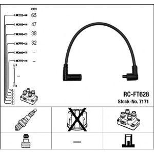 кабели за свещи - комплект запалителни кабели NGK 7171 