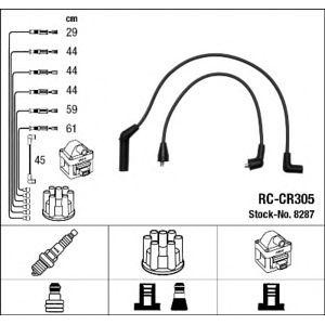 кабели за свещи - комплект запалителни кабели NGK 8287 