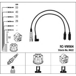 кабели за свещи - комплект запалителни кабели NGK 8622