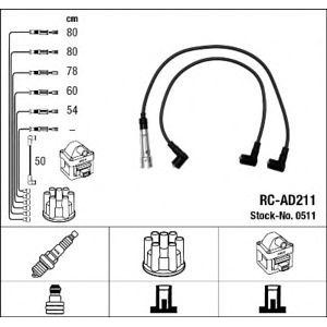 кабели за свещи - комплект запалителни кабели NGK 0511 