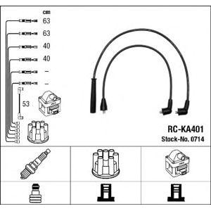 кабели за свещи - комплект запалителни кабели NGK 0714 