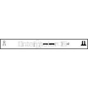 кабели за свещи - комплект запалителни кабели STANDARD 76101