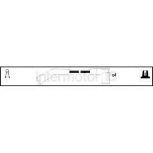 кабели за свещи - комплект запалителни кабели STANDARD 83074