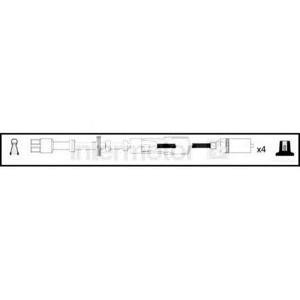 кабели за свещи - комплект запалителни кабели STANDARD 73890