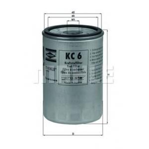 горивен филтър MAHLE ORIGINAL KC 6 