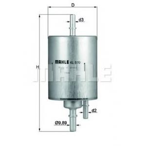 горивен филтър MAHLE ORIGINAL KL 570