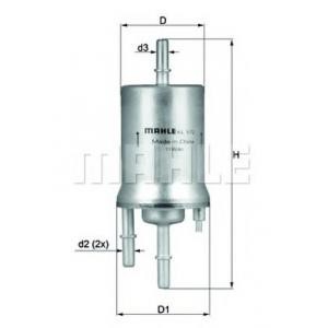 горивен филтър MAHLE ORIGINAL KL 572