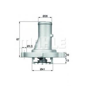 термостат MAHLE ORIGINAL TI 68 87D 