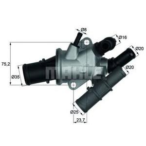 термостат MAHLE ORIGINAL TI 165 88