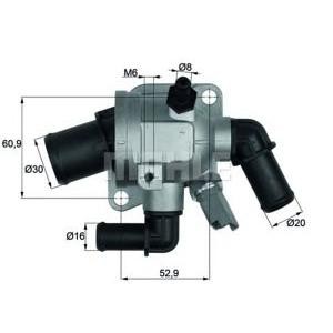 термостат MAHLE ORIGINAL TI 173 88