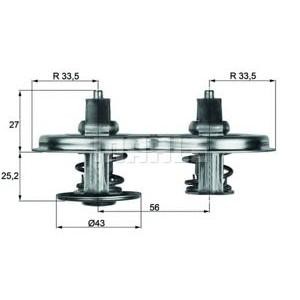 термостат MAHLE ORIGINAL TX 33 83D