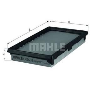 въздушен филтър MAHLE ORIGINAL LX 1631 