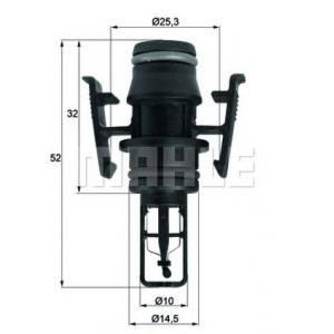 датчик за температурата на радиатора MAHLE ORIGINAL TSE 3 
