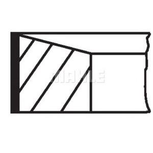 сегменти MAHLE ORIGINAL 022 13 N0