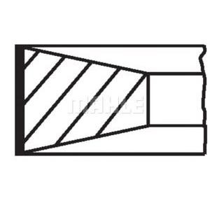 сегменти MAHLE ORIGINAL 009 54 N0