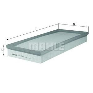 въздушен филтър MAHLE ORIGINAL LX 1004 