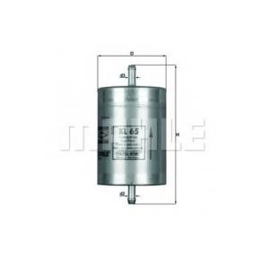 горивен филтър MAHLE ORIGINAL KL 65