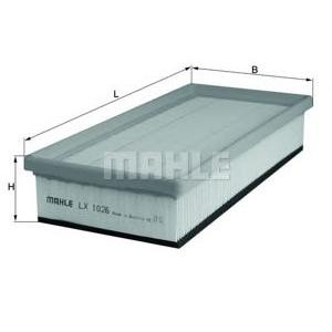 въздушен филтър MAHLE ORIGINAL LX 1026 