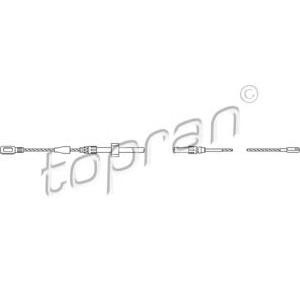 жило за ръчна спирачка TOPRAN 109 812 