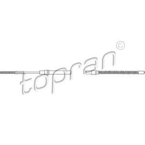 жило за ръчна спирачка TOPRAN 102 833 